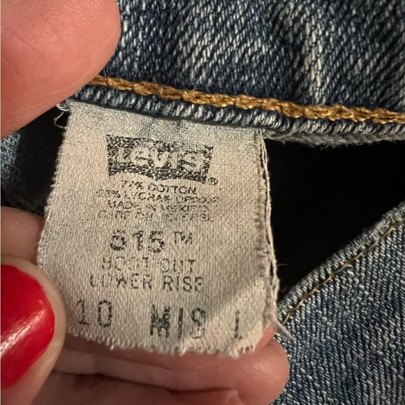 VINTAGE Y2K Levi's 515 Low Rise Stretch Stone Wash Bootcut Jeans Size 10 Long - Picture 7 of 11